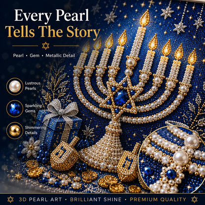 DIY Hanukkah Pearl Art Kit – Create Festive Handmade Decorations
