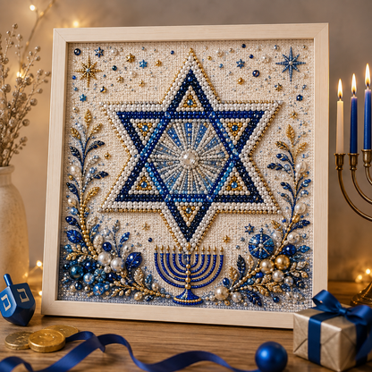 DIY Hanukkah Pearl Art Kit – Create Festive Handmade Decorations