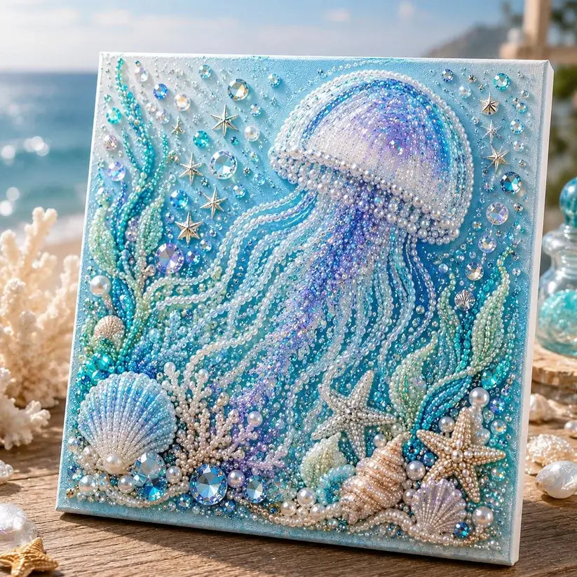 🌊✨ Ocean Theme Pearl Art DIY Kit