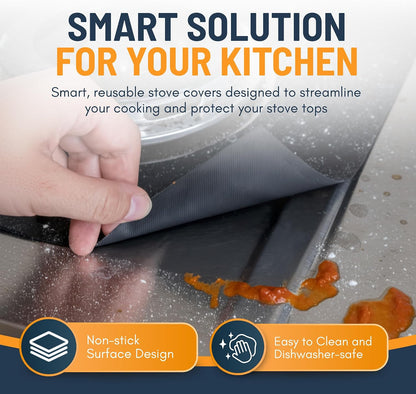 🥘Reusable Gas Stove Burner Liners — Keep Your Gas Stove Clean Without the Scrubbing