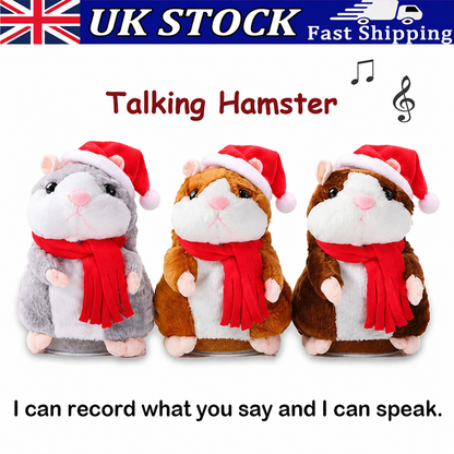 🐹 Talking Hamster Plush – repeats whatever you say, auto head-shaking, hilarious fun for kids & adults.🎁