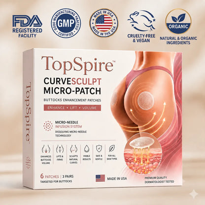 TopSpire™ CurveSculpt Micro-Patch ✦ Sculpt • Firm • Smooth Lower Body Curves ✦ Micro-Needle Infusion System