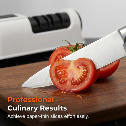 3-Stage Electric Knife Sharpener – Restore Sharp Blades in Seconds