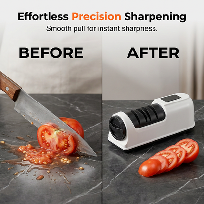 3-Stage Electric Knife Sharpener – Restore Sharp Blades in Seconds