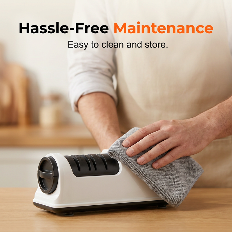 3-Stage Electric Knife Sharpener – Restore Sharp Blades in Seconds