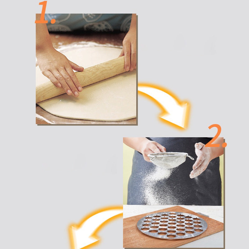 🥟 37-Hole Aluminum Dumpling Mold – Fast, Easy & Uniform