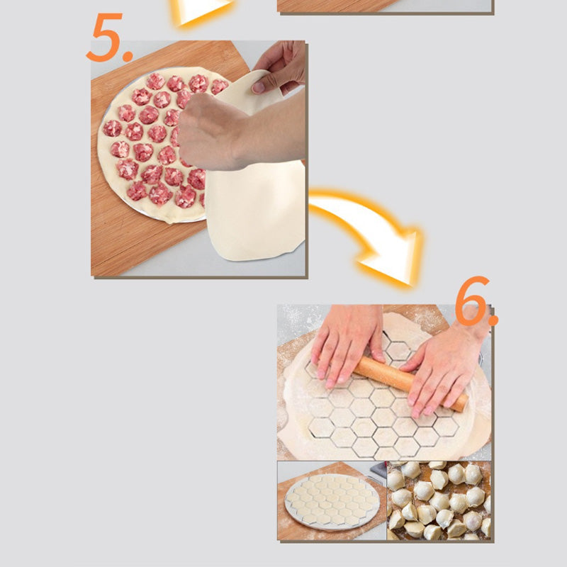 🥟 37-Hole Aluminum Dumpling Mold – Fast, Easy & Uniform