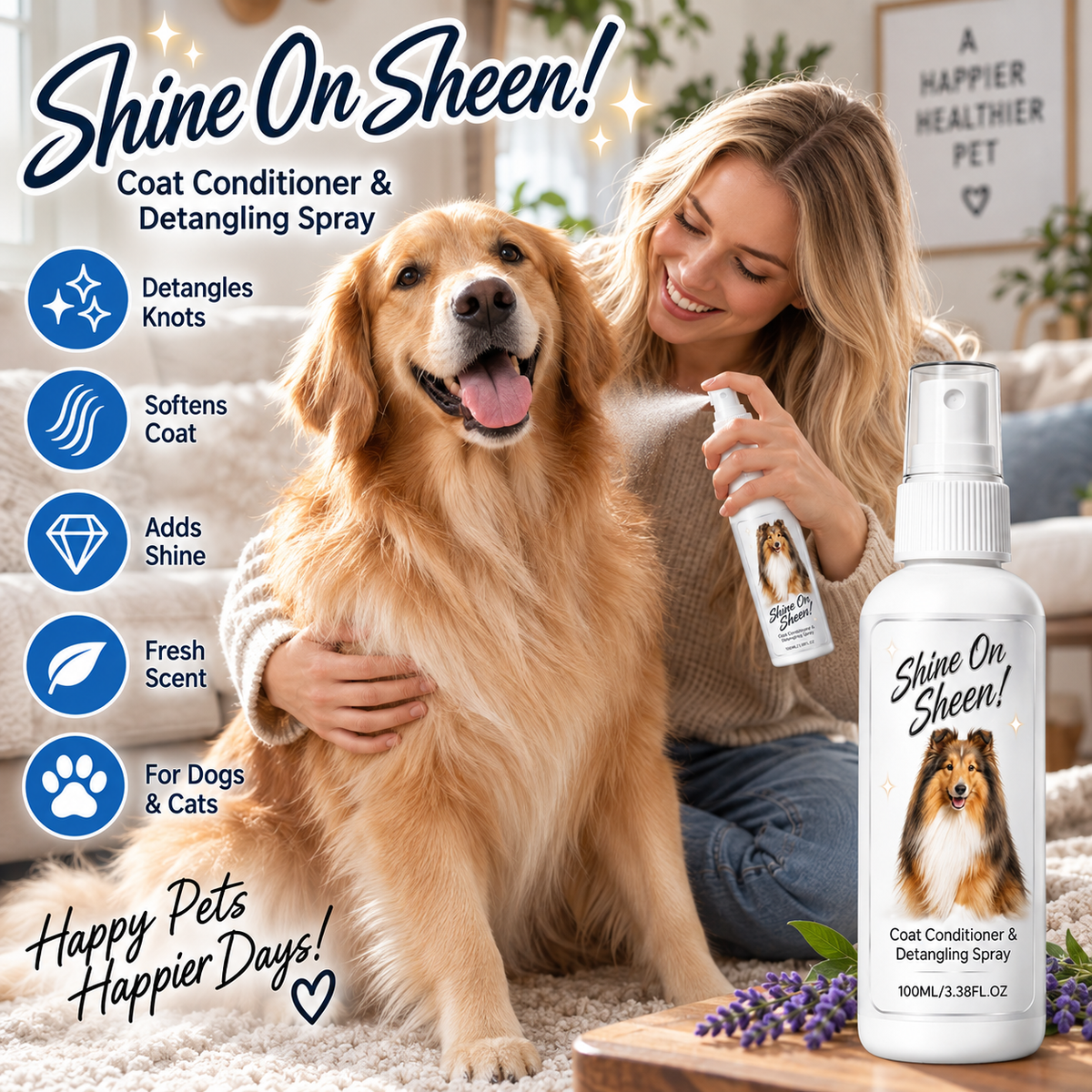 🥳HOT SALE🥳Loosens knots, softens & shines. Stress-free grooming – grab yours! ✅
