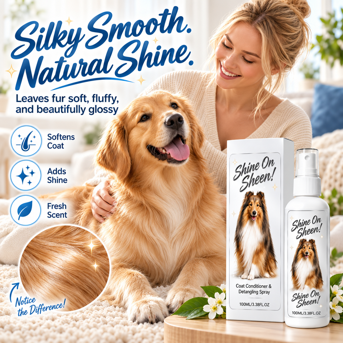 🥳HOT SALE🥳Loosens knots, softens & shines. Stress-free grooming – grab yours! ✅